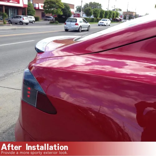 Vista 2 de Alerón de fibra de carbono Jcsportline para Tesla Modelo S 2012-2017., M, Negro satinado