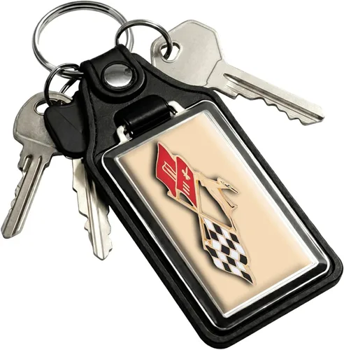 Vista 15 de Brotherhood Car Key Chain for Impala - Classic Models Keychain for Men and Oro olímpico - Guión de 1969