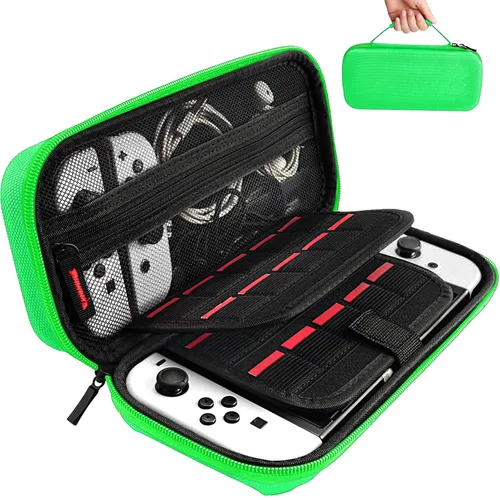 Vista 35 de daydayup Switch Carrying Case Compatible with Nintendo Switch 2, with 24 Games Cartridges Protective Hard Shell Travel Carrying Case Pouch for