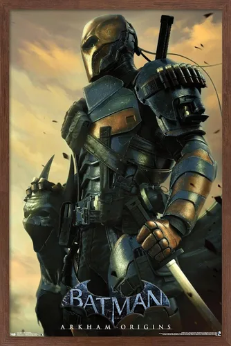 Vista 18 de Trends International DC Comics VIdeo Game - Póster de pared de Arkham Origins, 14.725 x 22.375 pulgadas, versión enmarcada de madera de granero