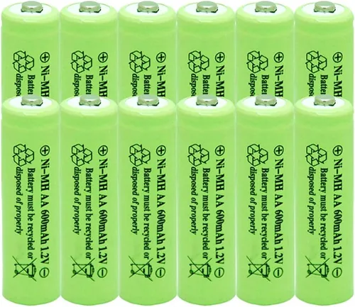 Vista 11 de Ni-Mh AA 600mAh 1.2V batería recargable para luces solares al aire libre lámpara de jardín (paquete de 4)