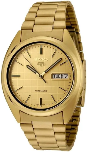 Vista 2 de Seiko 5 Reloj de acero inoxidable para hombre Day/date Calendar, Luminous Hands, Stainless Steel Case & Bracelet, Black Dial, 7S26 Automatic