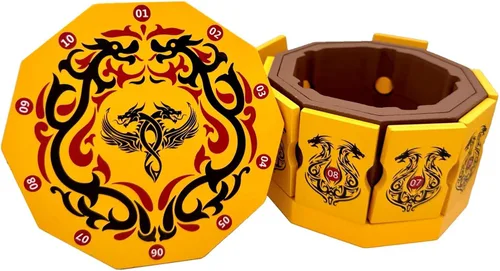 Vista 6 de Dragons Cave Safe Secret - Caja de rompecabezas con cerradura IQ de madera para dinero y regalo