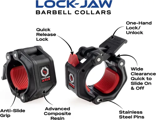 Vista 3 de Lock-Jaw PRO 2 Collar de eje para barras especiales de 1.9