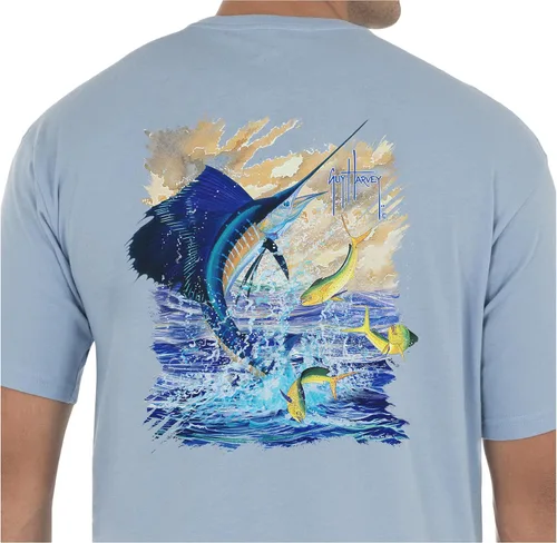 Vista 83 de Guy Harvey Camiseta de manga corta Threadcycled para hombre