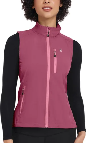 Vista 11 de Little Donkey Andy - Chaleco ligero de mujer de secado rápido para mujer, verano, a prueba de viento, sin mangas, elástico, chaqueta para golf Azul