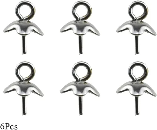Vista 9 de Clavijas de tornillo de ojo de 0.295 in de diámetro, parte superior elegante para evitar rayones, hilos resistentes, fácil conexión, conector