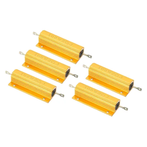 Vista 37 de PATIKIL Resistencia de carcasa de aluminio de 100 W 0.01 ohmios, paquete de 5 resistencias de carcasa de aluminio con carcasa de alambre enrollado