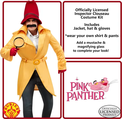 Vista 3 de Rubie's Disfraz Clouseau de inspector de pantera rosa para adultos, como se muestra, XL