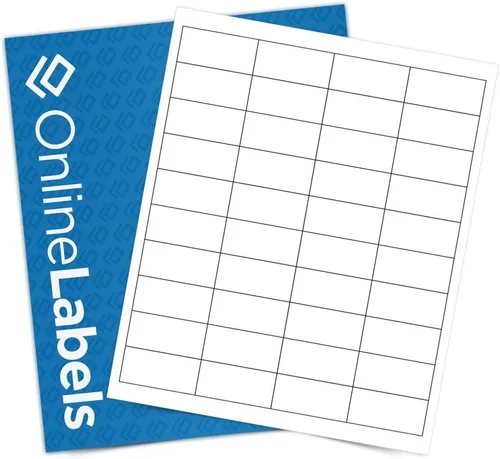 Vista 10 de OnlineLabels 2" x 1" Rectangle Labels - White Matte - 10 Sheets