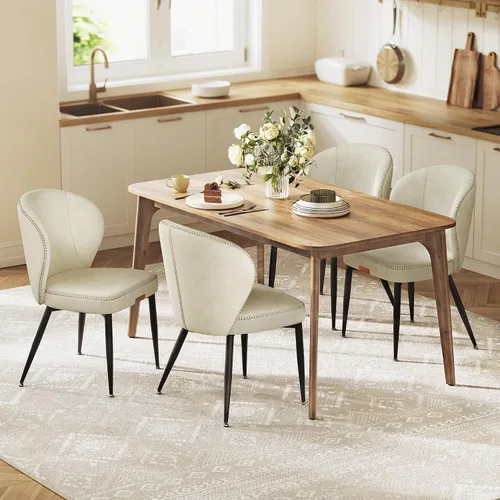Vista 29 de VASAGLE - Juego de 2 sillas de comedor tapizadas para cocina