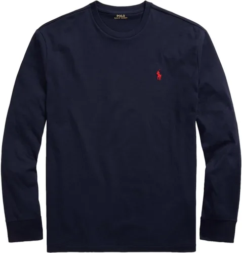 Vista 6 de POLO RALPH LAUREN Camiseta de manga larga de ajuste clásico suave al tacto para hombre (Soft Touch) Marina francesa