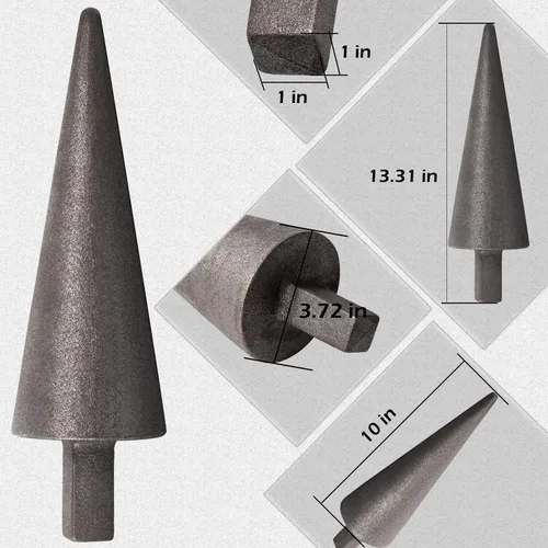 Vista 4 de Herrero yunque mandril metal formando cono 1" herramienta resistente Herrero yunque forja tornillo de banco