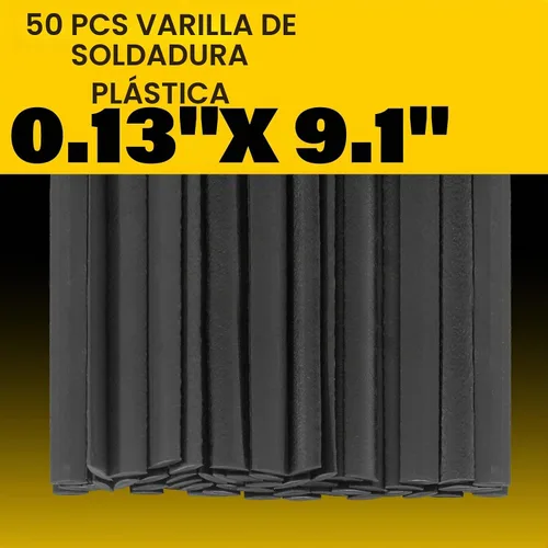 Vista 5 de Allturn 50 varillas de soldadura de plástico negro