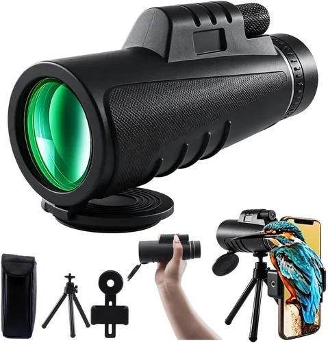 Vista 10 de Telescopio monocular con zoom HD 10-30x52 para adultos