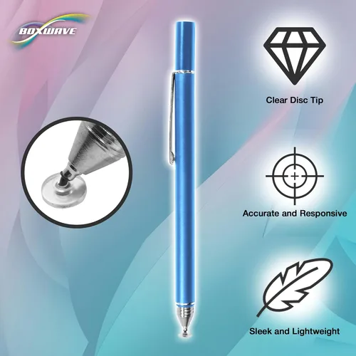 Vista 4 de BoxWave Lápiz óptico compatible con Chuwi MiniBook X – FineTouch - Lápiz capacitivo superpreciso, color azul lunar