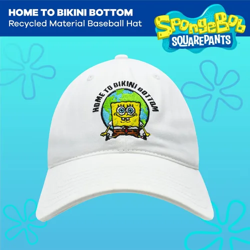 Vista 2 de Concept One Spongebob Squarepants Dad Hat, Cotton Adult Baseball Cap with Curved Brim