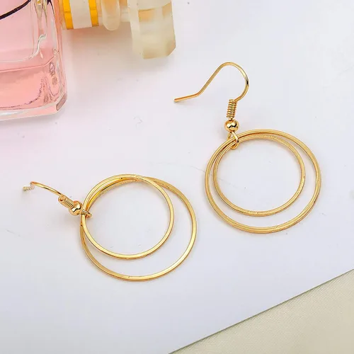 Vista 4 de 70 aros de cuentas para hacer joyas, aretes de aro, accesorios circulares de bisel abierto, marco colgante para manualidades, collar de aretes Oro K