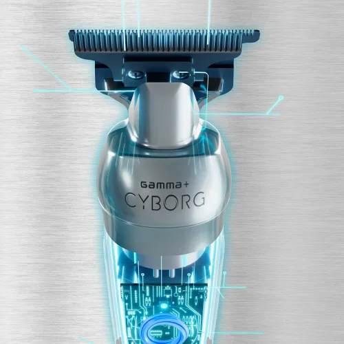 Vista 3 de GAMMA+ Cyborg Professional Metal Cordless Ergonomic Hair Clipper Trimmer with Digital Brushless Motor