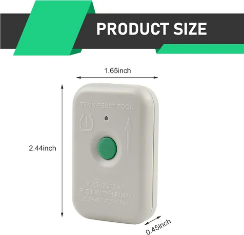 Vista 2 de herramienta de reseteo TPMS, sensor de monitoreo de presión de neumáticos impermeable, herramienta de programación y entrenamiento, compatible