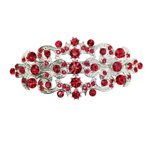 Vista 12 de Faship Precioso pasador floral de cristal AB Rhinestone