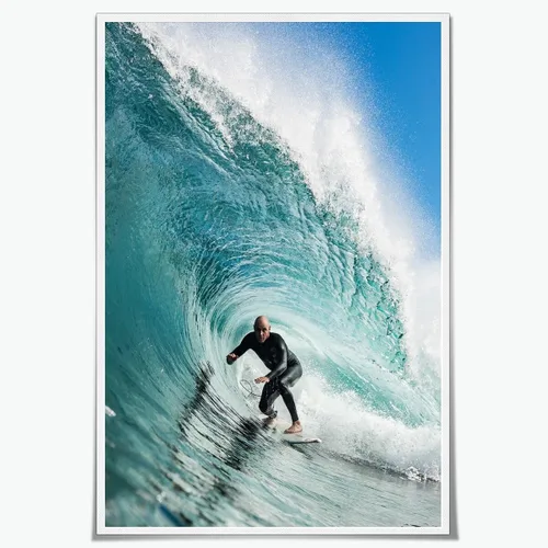 Vista 17 de Póster retro de surf fresco, arte de pared en blanco y negro, pósteres estéticos de habitación, arte de pared vintage del océano, pintura en lienzo