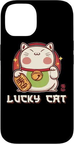 Vista 4 de Funda para iPhone 16 Maneki Neko Waving Cat Lucky Feline Lucky Kawaii Anime