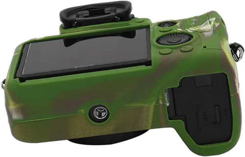 Vista 6 de TUYUNG - Funda de silicona para A7 III, funda protectora para cámara, compatible con cámaras Sony Alpha A7 III A7M3, verde militar