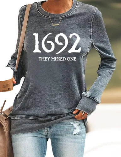 Vista 2 de 1692 They Missed One - Camiseta de manga larga con texto en inglés "They Missed One", camiseta de manga larga para Halloween, regalos divertidos