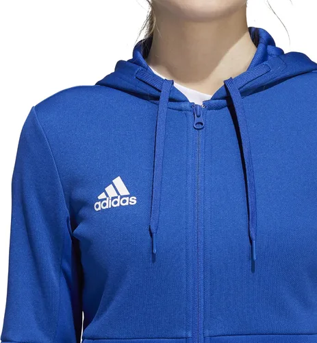 Vista 3 de Adidas Women's TI FZ Full-Zip Jacket, Moisture Wicking - Navy BlueWhite