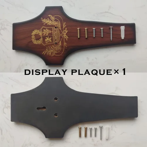Vista 7 de Espada Goblins de acero inoxidable de 34.3 pulgadas con mango de rubí negro para regalo, cosplay, colección