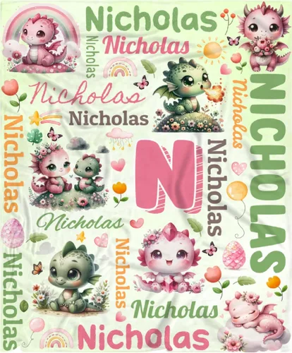 Vista 47 de Manta preescolar personalizada de bulldog para bebés, niños y niñas, sábanas de franela personalizadas súper suaves y ligeras, decoración para cuna