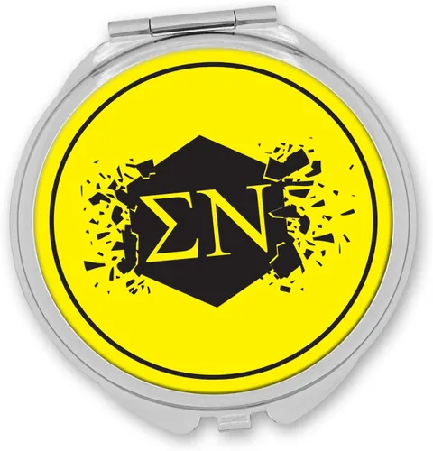 Vista 3 de Sigma Nu Fraternity Compact Cosmetic Double Makeup Pocket Round Portable Mirro (Sigma Nu #1)