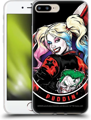 Vista 71 de Head Case Designs Funda de gel suave con licencia oficial de Batman DC Comics Bubblegum Harley Quinn Graphics compatible con Apple iPhone 7