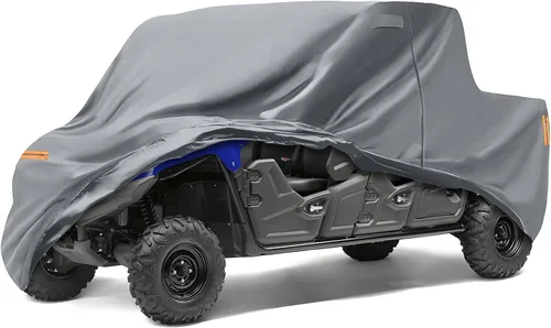 Vista 30 de Cubierta impermeable para UTV compatible con Polaris, cubierta para exterior de 6 capas con ventilaciones de aire, cremallera en la puerta