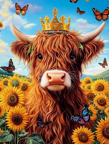 Vista 17 de Kits de pintura de diamantes de animales para adultos, paquete de 4 unidades, lindo tigre, vaca, gato, perro, kit de arte de diamantes, pintura