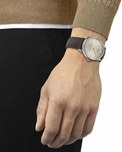 Vista 4 de Tissot Chemin des Tourelles Powermatic 80 1.654 in, Verde, Moderno
