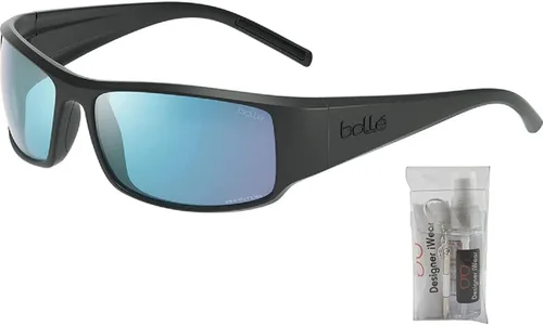 Vista 2 de bollé King Rectangle Sunglasses for Men + BUNDLE With Designer iWear Complimentary Eyewear Kit