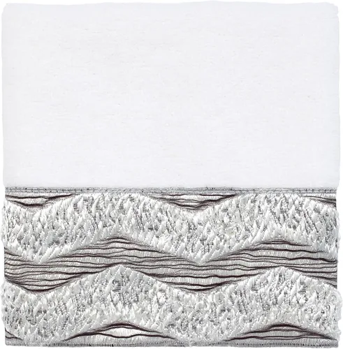 Vista 9 de Avanti Linens - Toalla de mano, algodón suave y absorbente (colección Chevron Galaxy, negro)