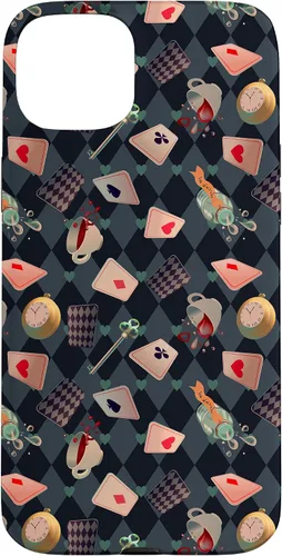 Vista 9 de Funda de regalo para iPhone 16 con diseño de cuento de hadas de Alicia en el país de las maravillas