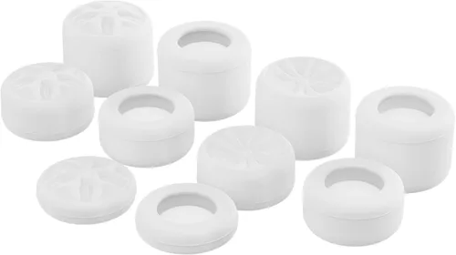 Vista 8 de PlayVital Tapas ergonómicas para joystick analógico blanco para Xbox Series XS, Xbox One, Xbox One XS, para PS5 para PS4, Switch Pro Controller