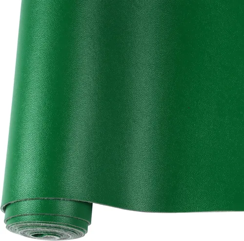 Vista 20 de Rollo de hojas de cuero sintético liso de color sólido 12"X53" (30cmX135cm), muy adecuadas para hacer manualidades, aretes de cuero, lazos, costura