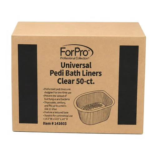 Vista 2 de ForPro Universal Liners para Baño de Pedicura - 50% MÁS GRUESO - Compatible con Footsie Bath Plus y Baño de Pies, Fundas Desechables para Bañera