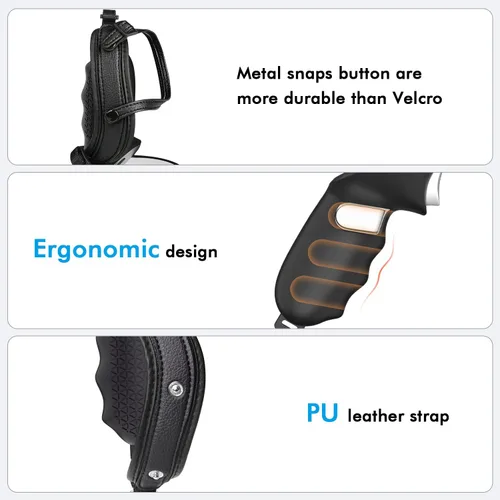 Vista 45 de Relohas Accessories for Oculus Quest 2, VR Accessory Set for Meta Quest 2, Include Controller Grip Leather Cover, VR Shell Cover, Face Cover, The