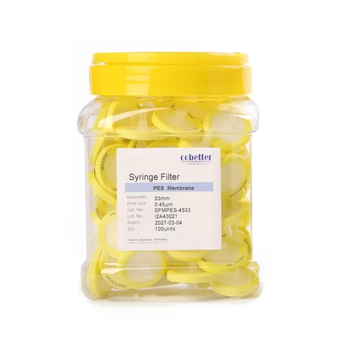 Vista 8 de Paquete de 100 Filtros de Jeringa PTFE para Laboratorio Filtros de Filtración Hidrofóbica Tamaño de Poro 0.22μm Diámetro 13mm No estéril Rojo