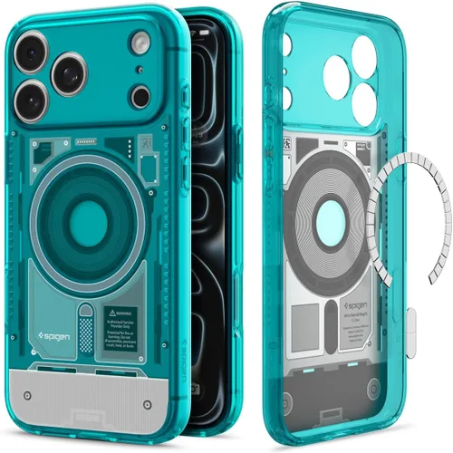 Vista 33 de Spigen Ultra Hybrid MagFit Impresión Digital Directa - Funda para iPhone 16 Pro [Diseño Personalizado][Compatible con Magsafe] - Analógica DDP