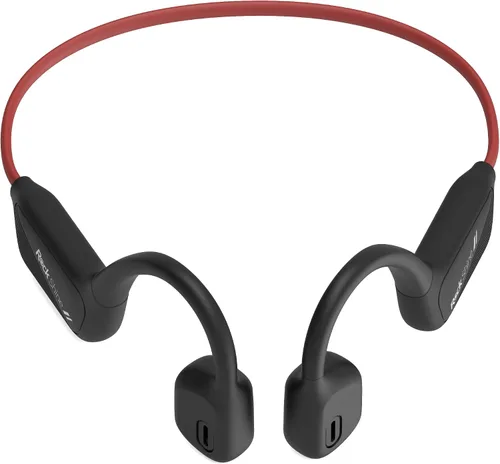 Vista 2 de R1 - Auriculares de oreja abierta, conducción ósea, Bluetooth 5.3, batería de 12 horas, resistente al sudor y al agua, inalámbricos con micrófono