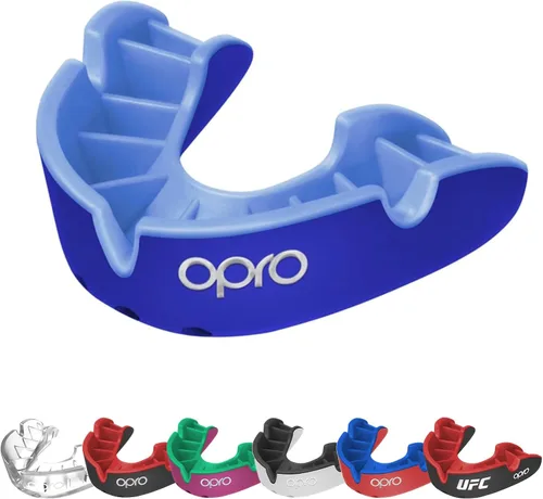 Vista 21 de OPRO Protector bucal moldeable de nivel plateado, ajuste esencial (negro/rojo) para niños y jóvenes, protector bucal de boxeo para artes marciales