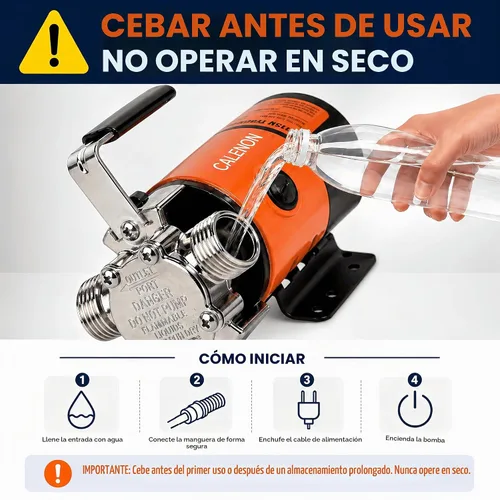 Vista 4 de Bomba de transferencia de agua 115V, bomba eléctrica de 330 GPH