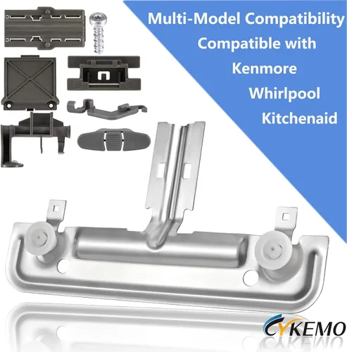 Vista 4 de Ajustador de estante superior para lavavajillas Whirlpool Kenmore Kitchenaid W10712395 Reemplazo para piezas de lavavajillas Whirlpool Kenmore